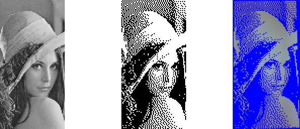 Lenna cropped and dithered